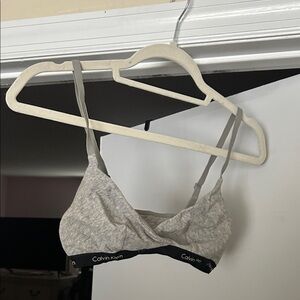 Calvin Klein Heathered Gray Bralette